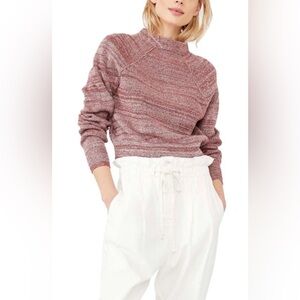 Free People Heathered Cowl Neck Sweater